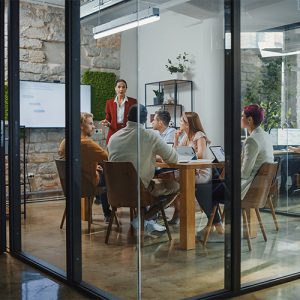 Professionals having a meeting in the office